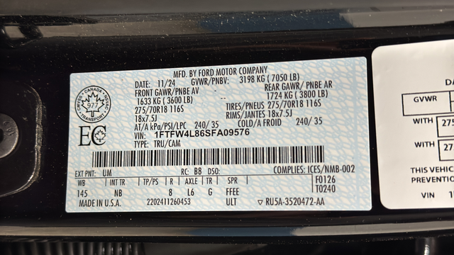 2025 Ford F-150 Tremor