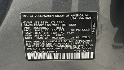 2025 Volkswagen Atlas 2.0T SE w/Technology