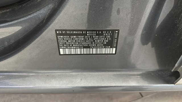 2021 Volkswagen Jetta 1.4T S