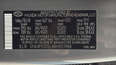2024 Hyundai Santa Fe Calligraphy