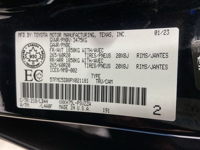 2023 Toyota Tundra Hybrid 1794 Edition