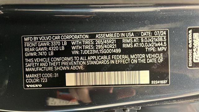 2025 Volvo EX90 Twin Motor Performance Ultra 7-Seater