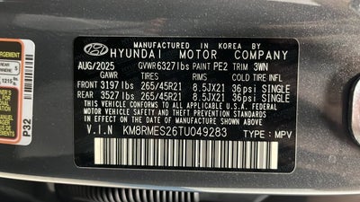 2026 Hyundai Palisade Calligraphy