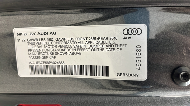 2023 Audi A5 Sportback 45 S line Premium Plus quattro