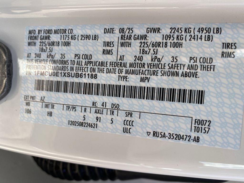 2025 Ford Escape Plug-In Hybrid Base